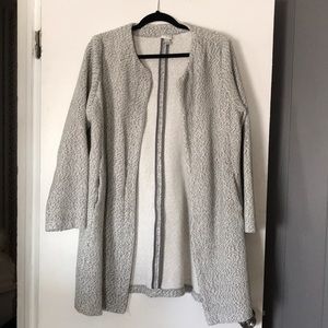 Grey Sweater Coat
